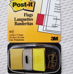Post-it Flags, Yellow With Dispencer